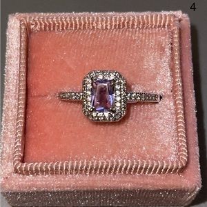 Ring - Paste Purple and White Topaz